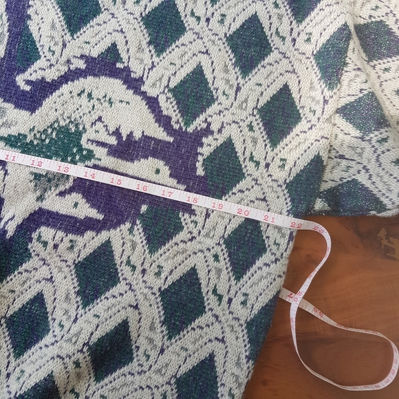 Vinatge Italian Grandpa Wool Blend Sweater • Large - Picture 11 of 12